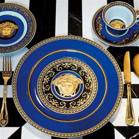 Versace by Rosenthal Medusa Blue Dinnerware